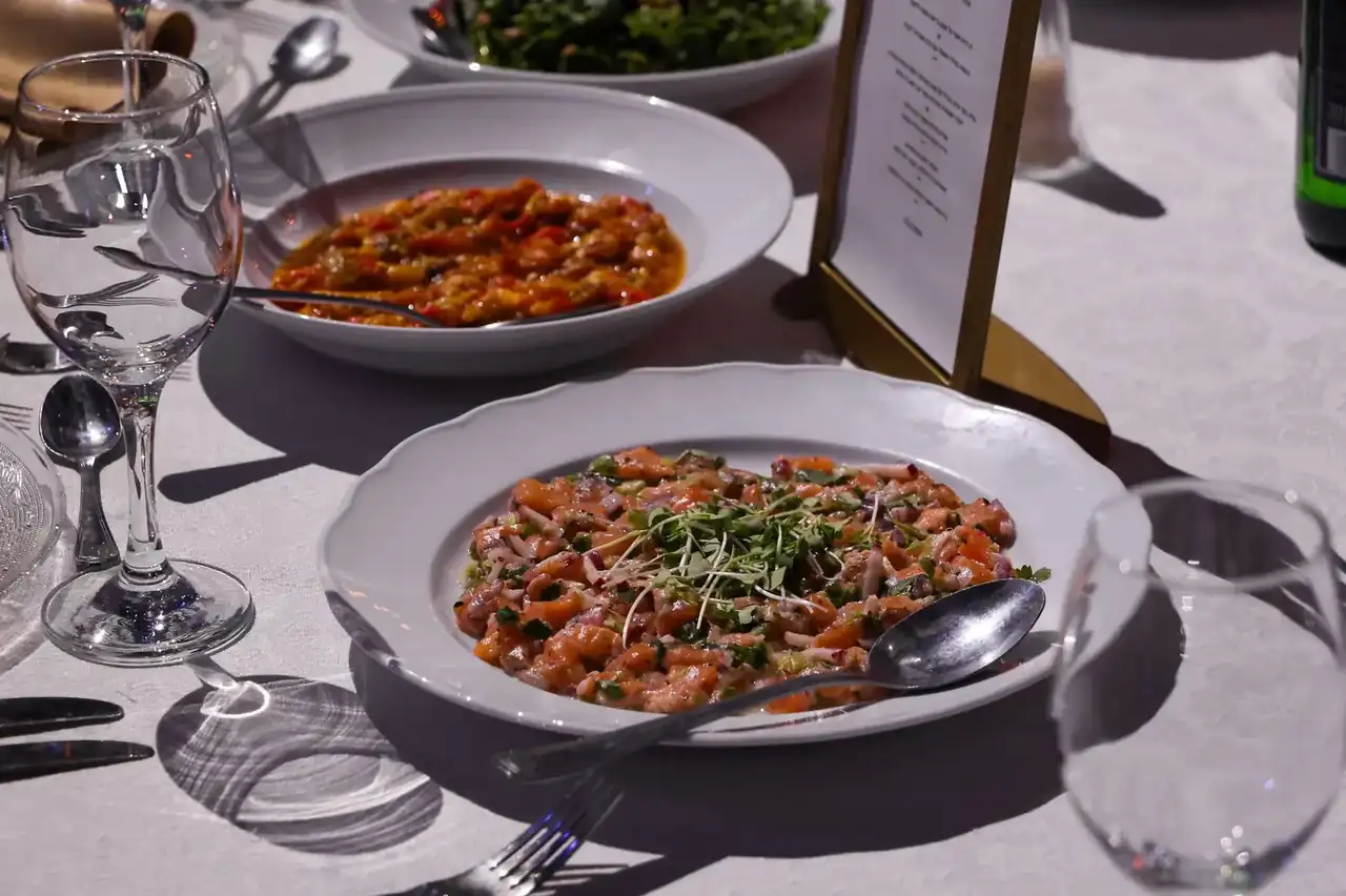 Dining detail at Solvian Hotel Haven